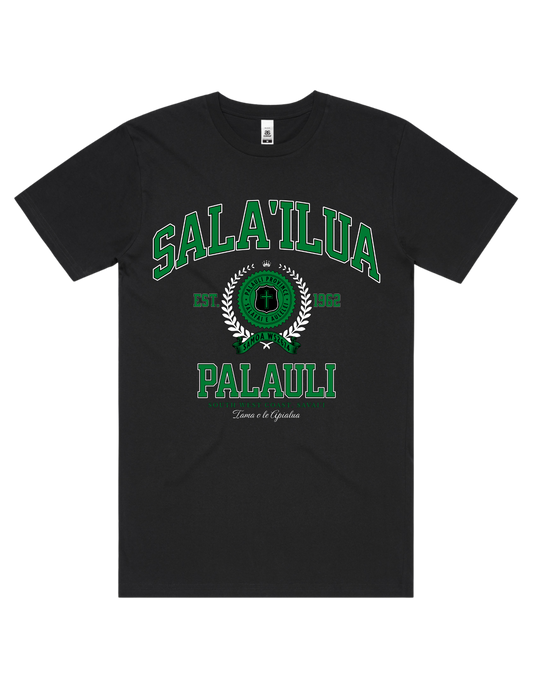 Sala'ilua Varsity Tee 5050 - AS Colour - Green Print