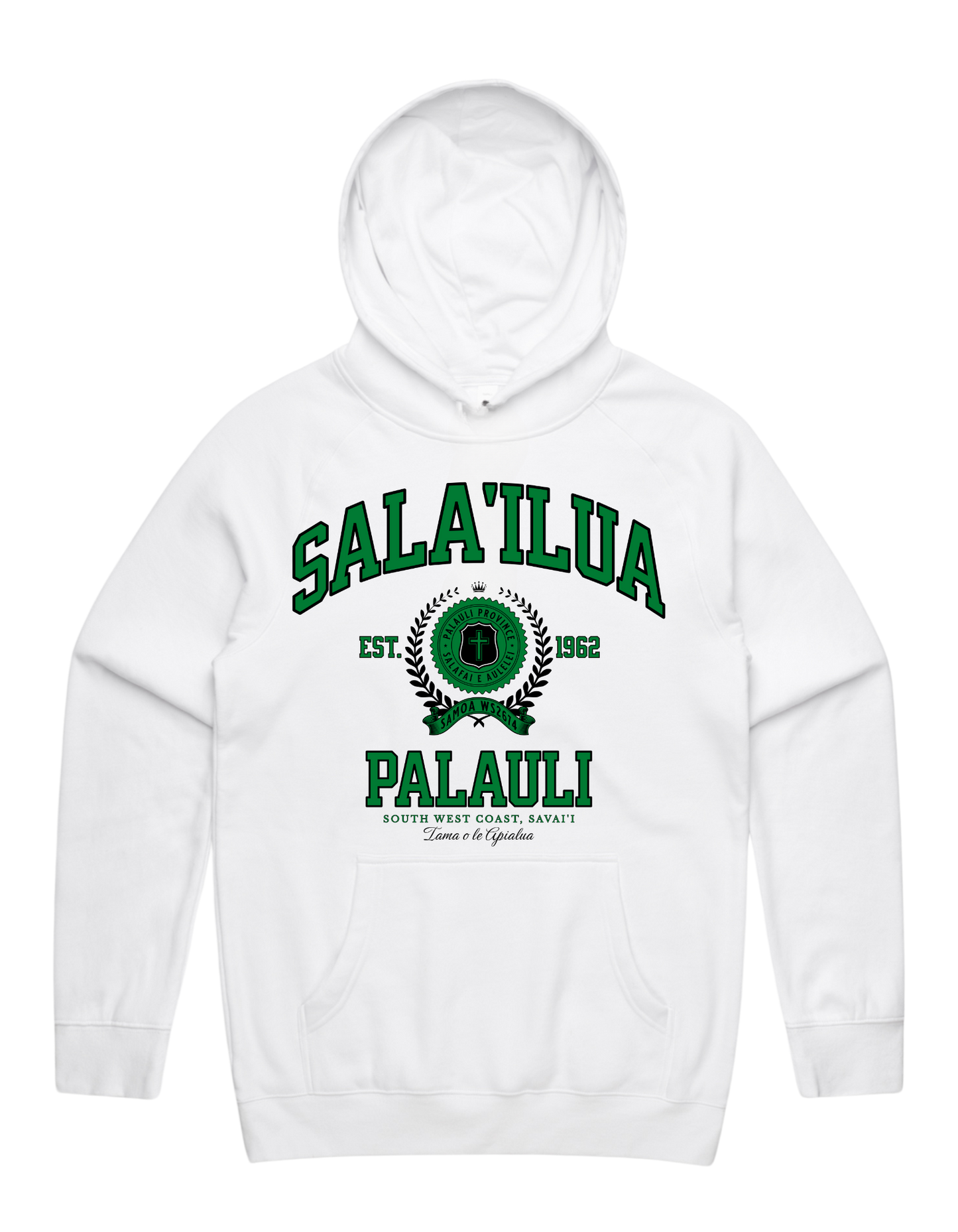 Sala'ilua Varsity Hood 5101 - AS Colour - Green Print