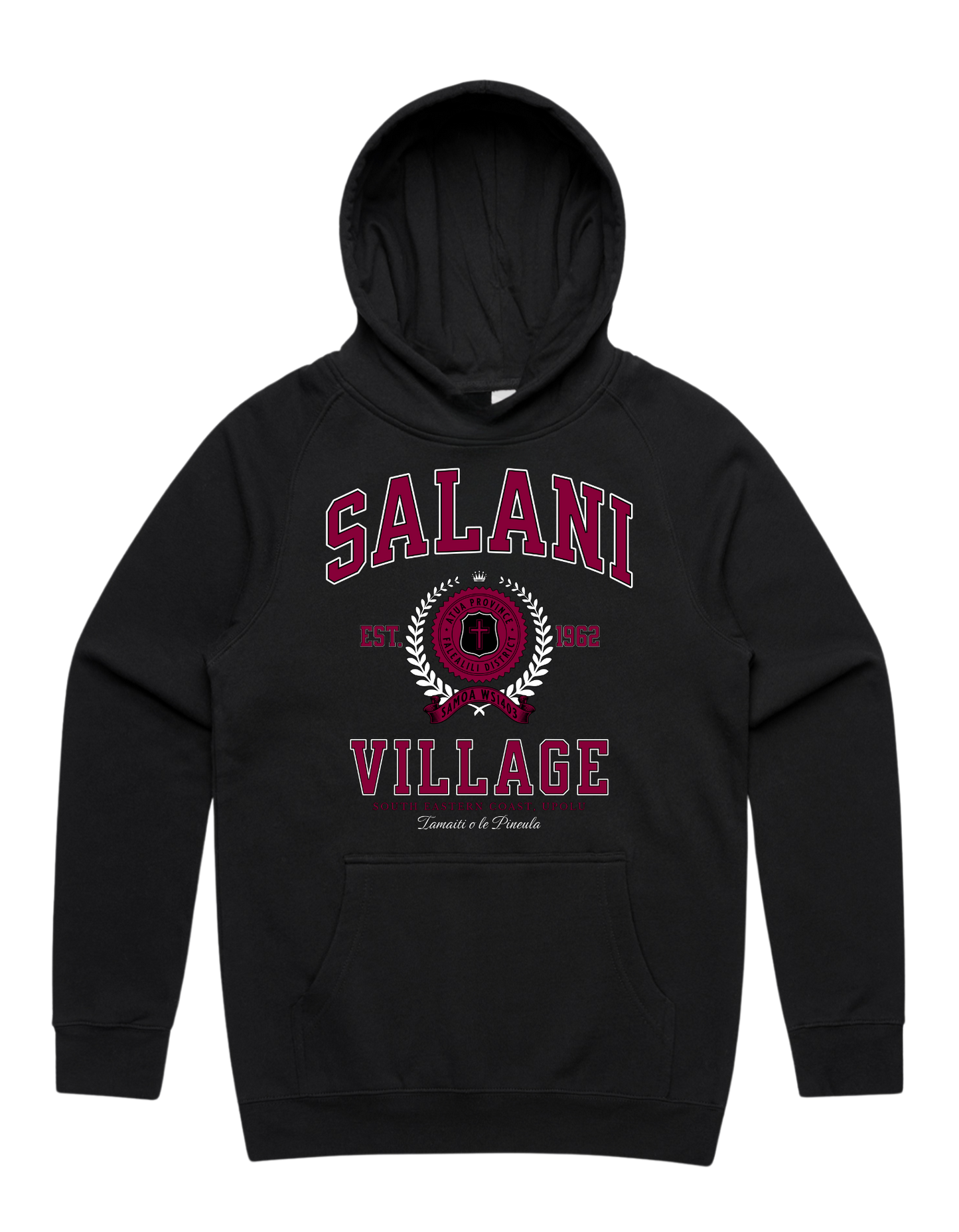 Salani Varsity Supply Hood 5101 - AS Colour - Wine Print