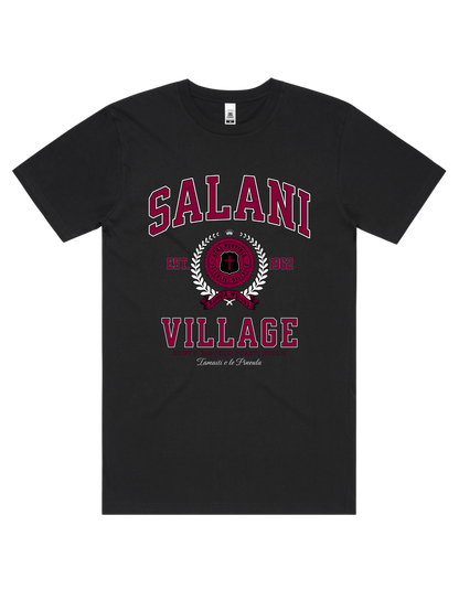 Salani Varsity Tee 5050 - AS Colour - Wine Print