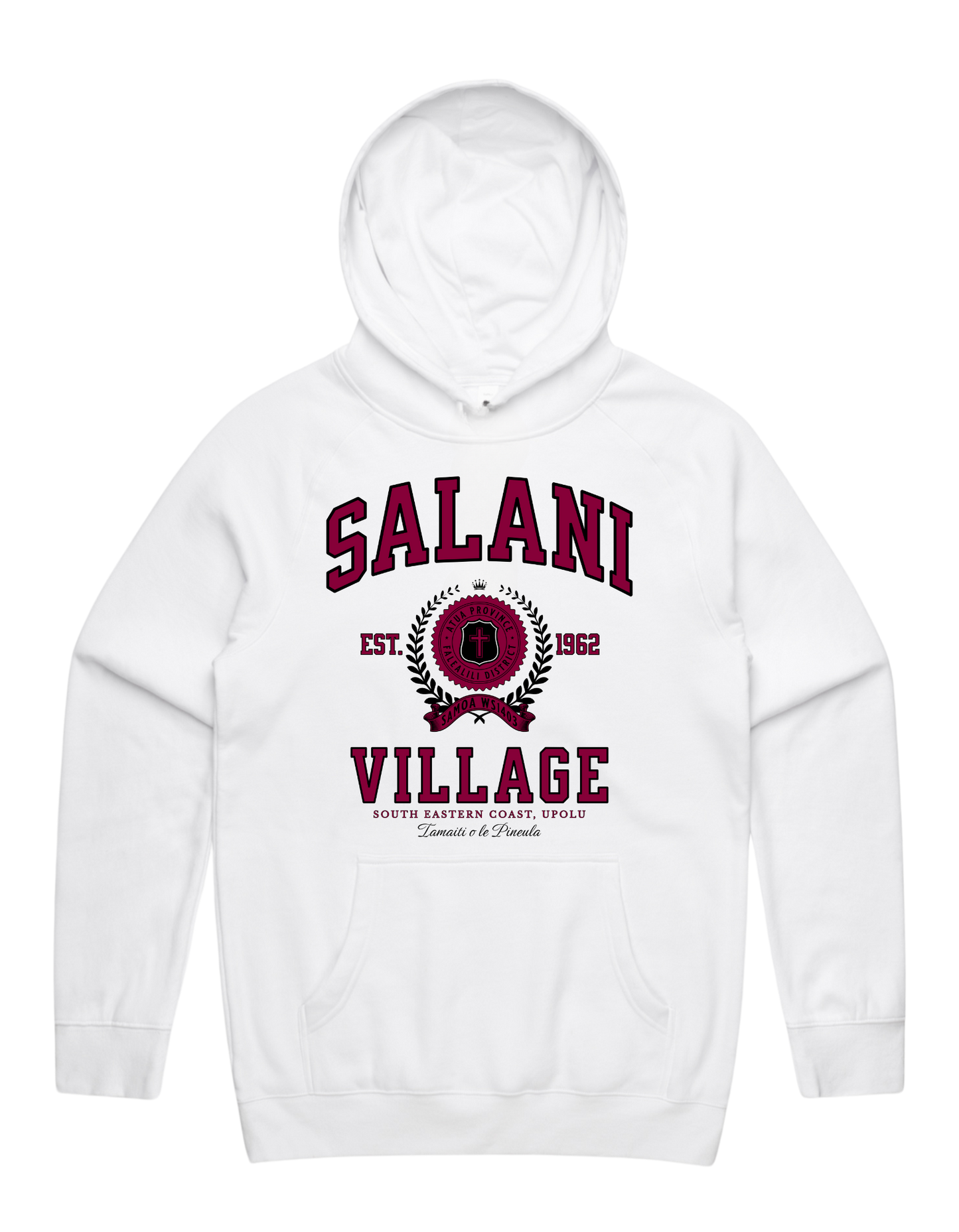 Salani Varsity Supply Hood 5101 - AS Colour - Wine Print