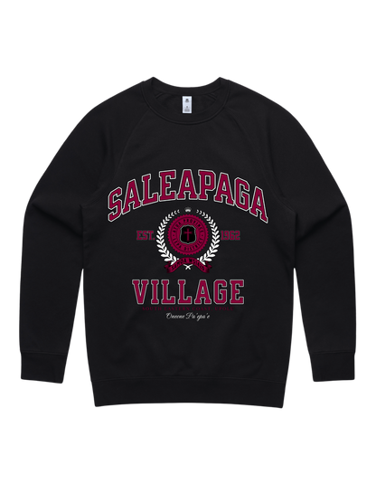 Saleapaga Varsity Crewneck 5100 - AS Colour - Wine Print