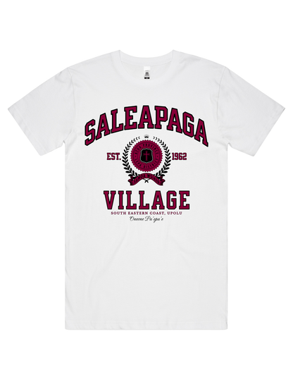 Saleapaga Varsity Tee 5050 - AS Colour - Wine Print