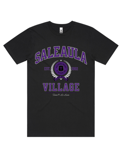 Saleaula Varsity Tee 5050 - AS Colour - Purple Print