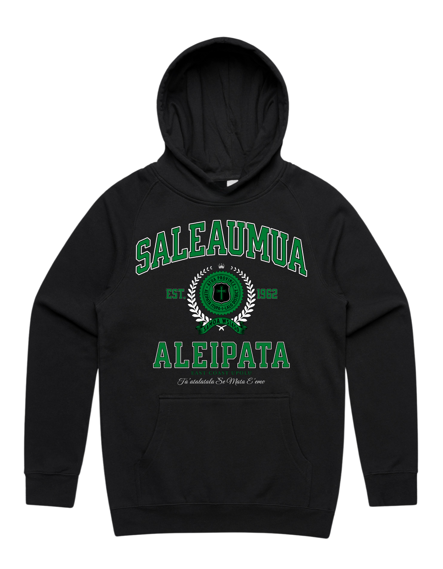 Saleaumua Varsity Supply Hood 5101 - AS Colour - Green Print