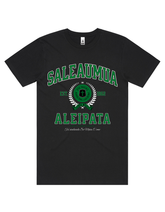 Saleaumua Varsity Tee 5050 - AS Colour - Green Print