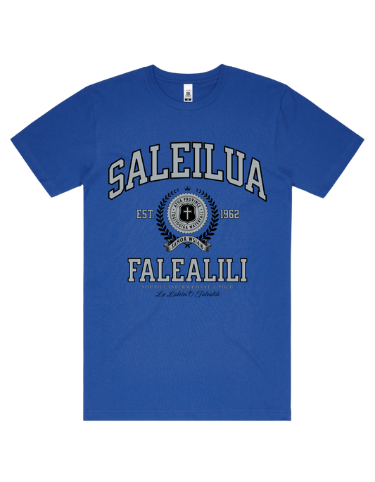 Saleilua Falealili Varsity Tee 5050 - AS Colour - Silver Print