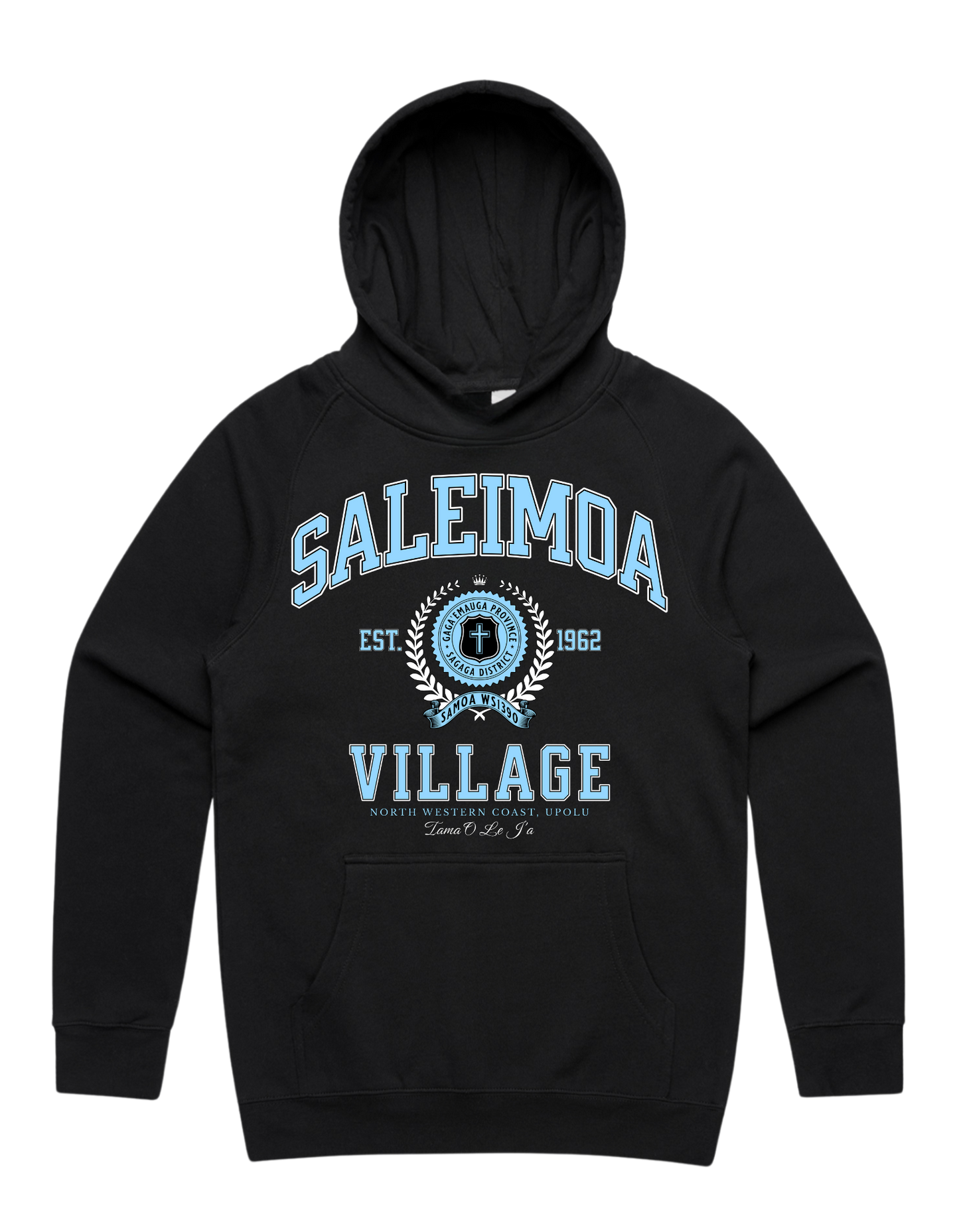 Saleimoa Varsity Supply Hood 5101 - AS Colour - Sky Blue Print