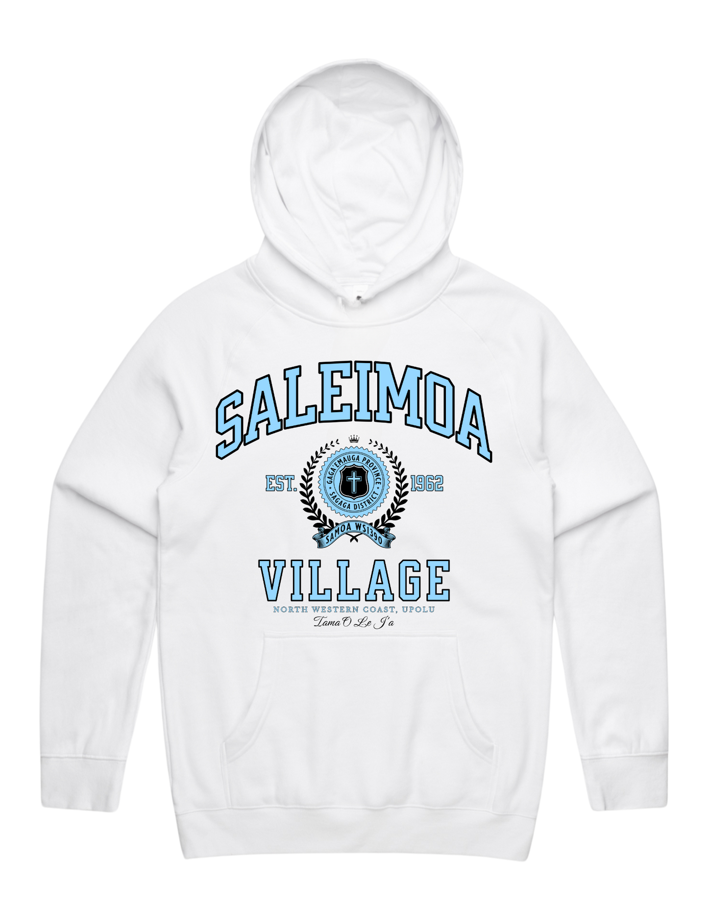 Saleimoa Varsity Supply Hood 5101 - AS Colour - Sky Blue Print