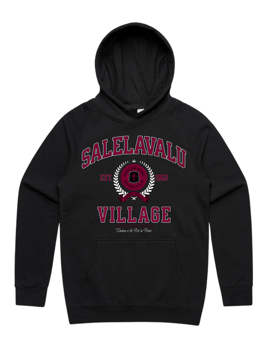 Salelavalu Varsity Hood 5101 - AS Colour - Wine Print