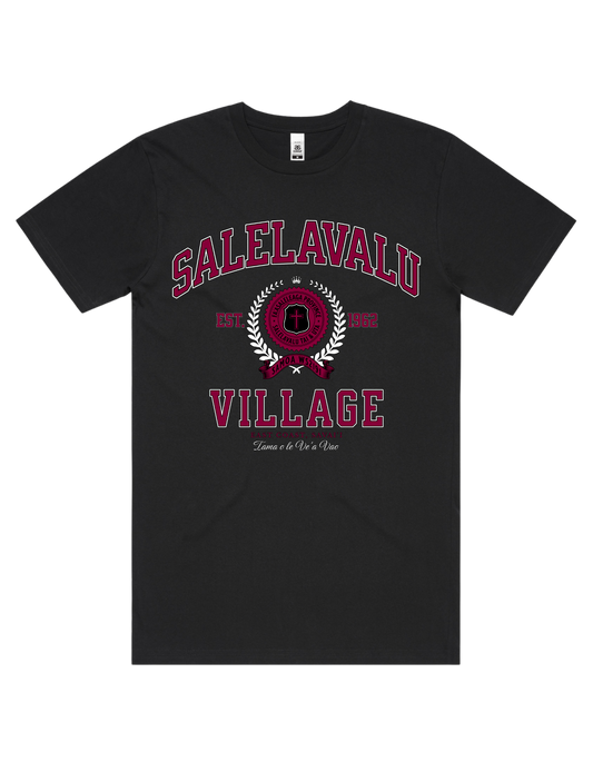 Salelavalu Varsity Tee 5050 - AS Colour - Wine Print