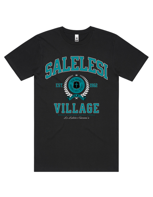 Salelesi Varsity Tee 5050 - AS Colour - Aqua Print