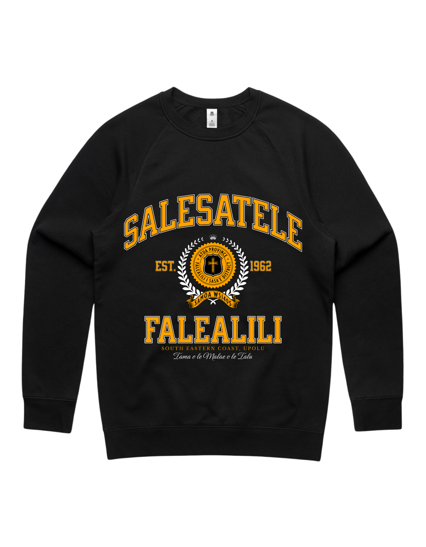 Salesatele Falealili Varsity Crewneck 5100 - AS Colour - Gold Print