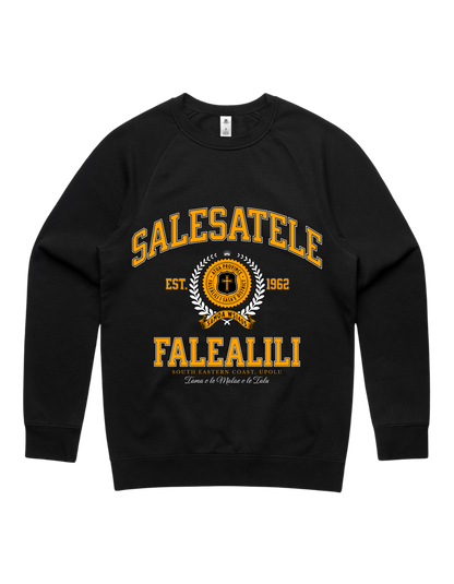 Salesatele Falealili Varsity Crewneck 5100 - AS Colour - Gold Print