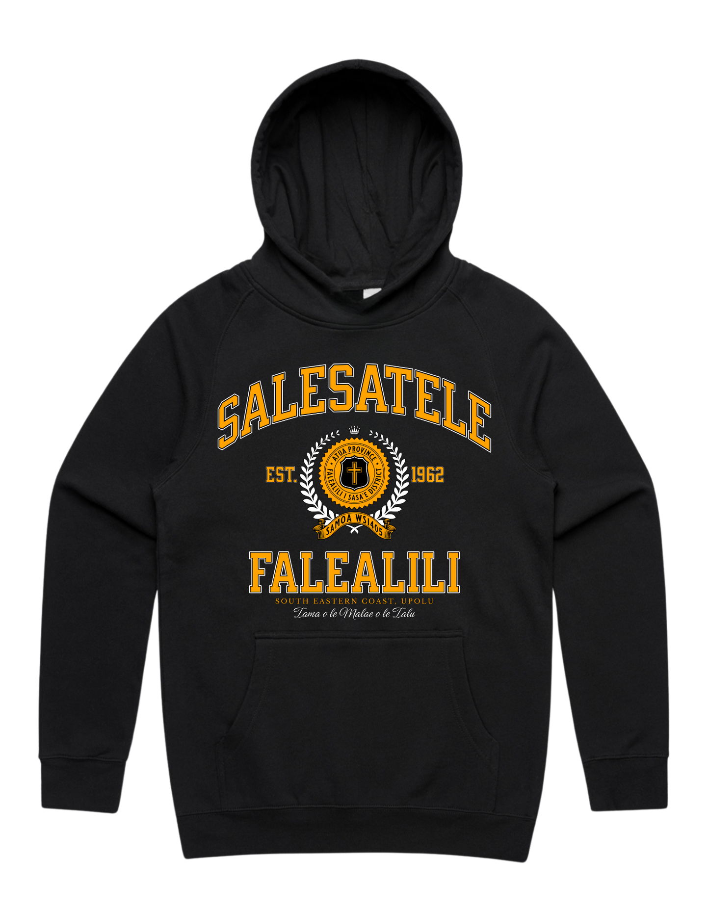 Salesatele Falealili Varsity Supply Hood 5101 - AS Colour - Gold Print