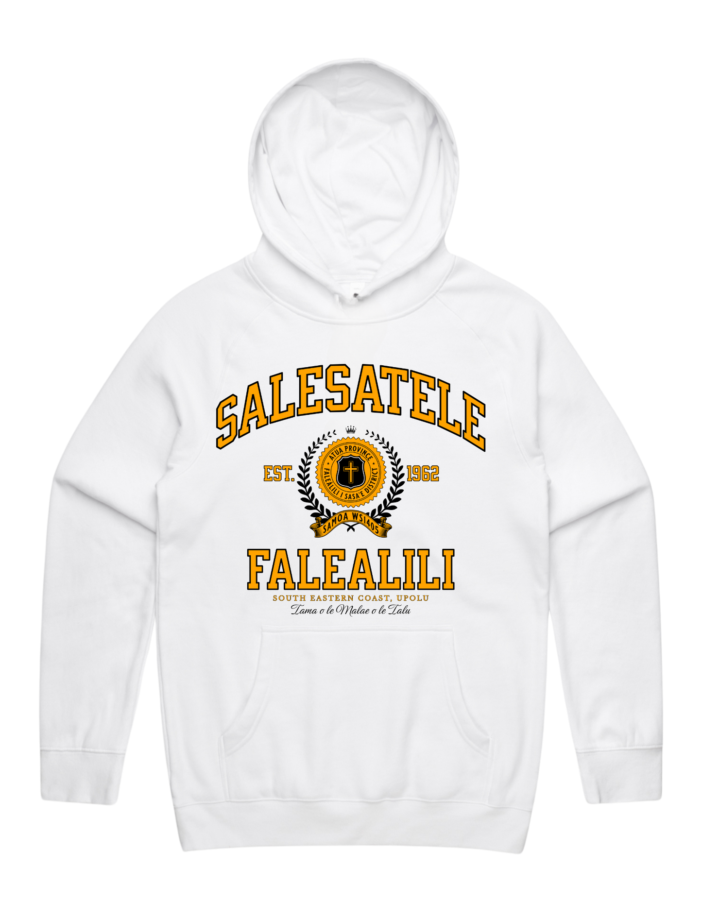 Salesatele Falealili Varsity Supply Hood 5101 - AS Colour - Gold Print