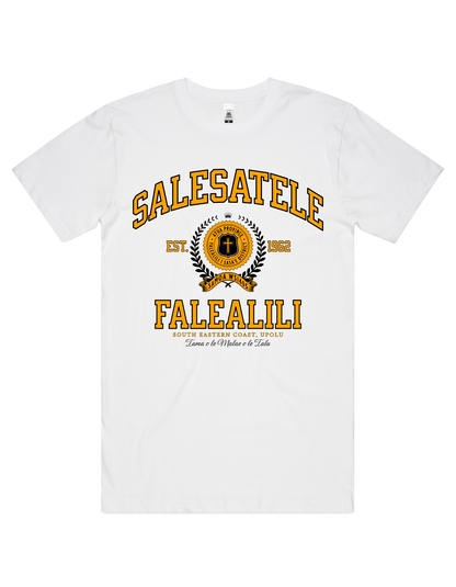 Salesatele Falealili Varsity Tee 5050 - AS Colour - Gold Print