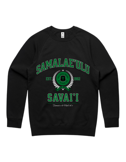 Samalaeulu Varsity Crewneck 5100 - AS Colour - Green Print