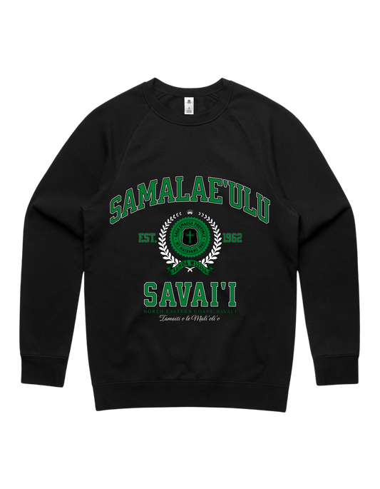 Samalaeulu Varsity Crewneck 5100 - AS Colour - Green Print