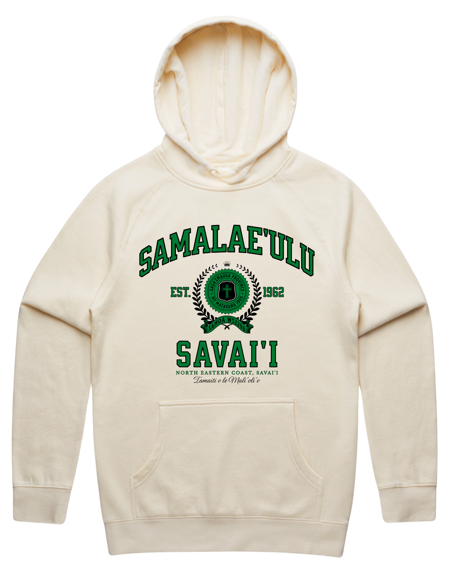 Samalaeulu Varsity Hood 5101 - AS Colour - Green Print