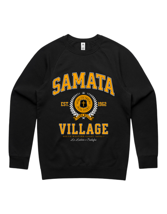 Samata Varsity Crewneck 5100 - AS Colour - Gold Print