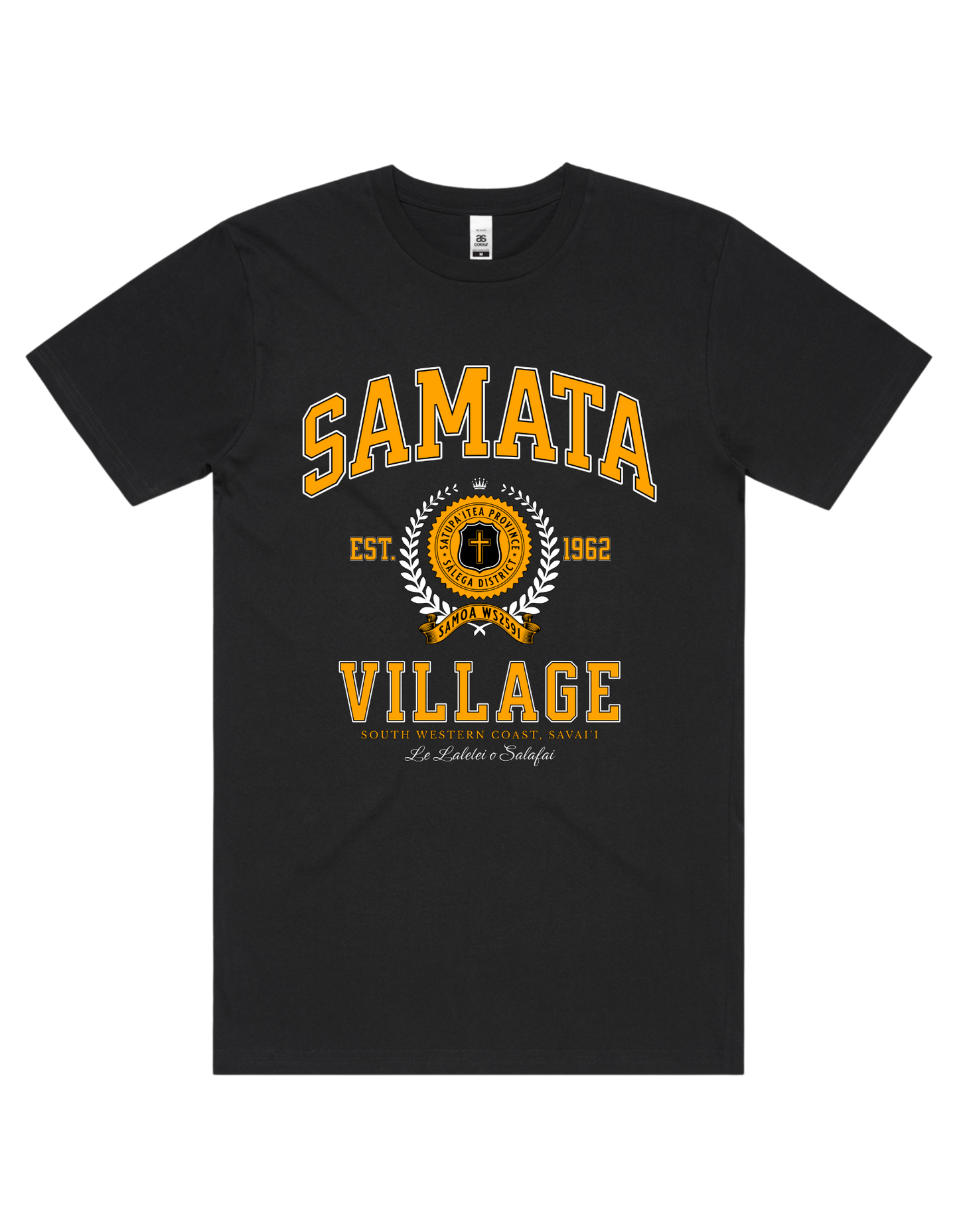 Samata Varsity Tee 5050 - AS Colour - Gold Print