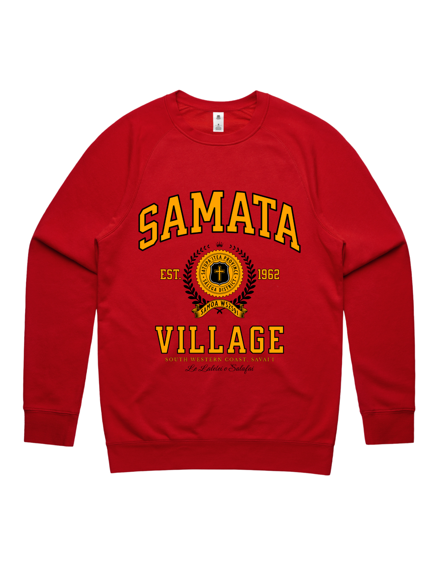 Samata Varsity Crewneck 5100 - AS Colour - Gold Print