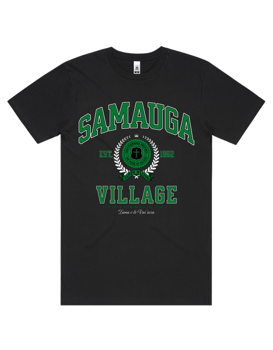 Samauga Varsity Tee 5050 - AS Colour - Green Print