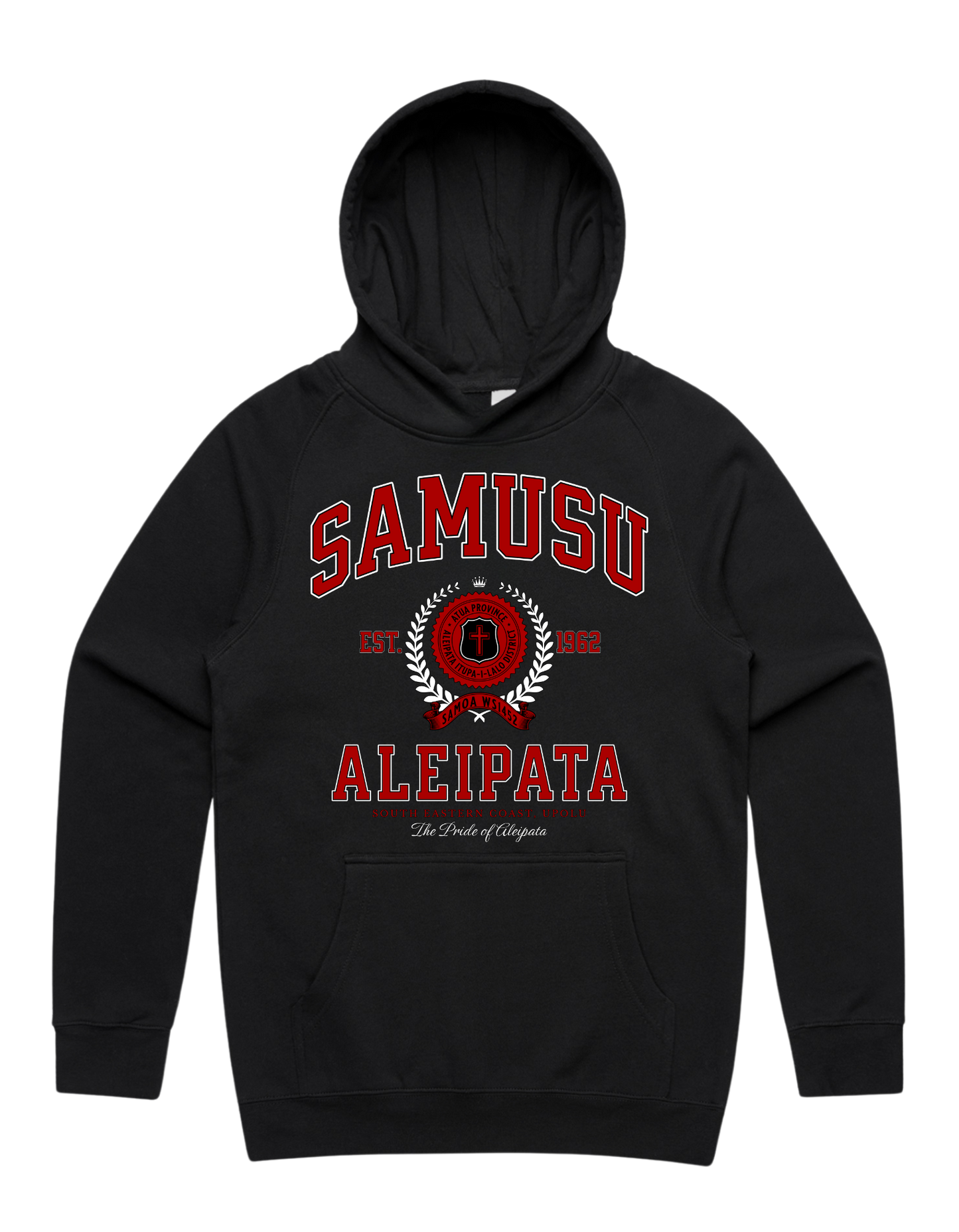 Samusu Varsity Hood 5101 - AS Colour - Red Print