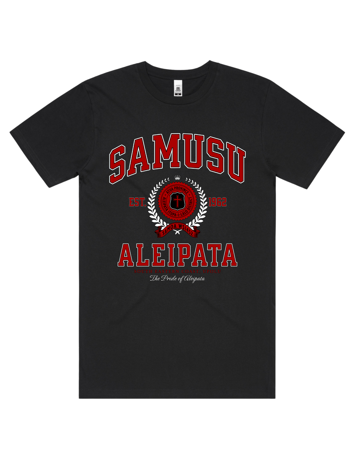 Samusu Varsity Tee 5050 - AS Colour - Red Print