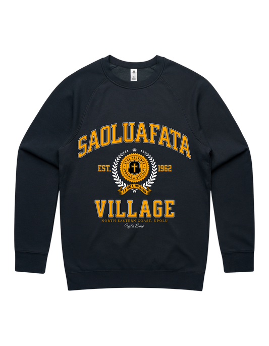 Saoluafata Varsity Crewneck 5100 - AS Colour - Gold Print