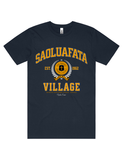 Saoluafata Varsity Tee 5050 - AS Colour - Gold Print