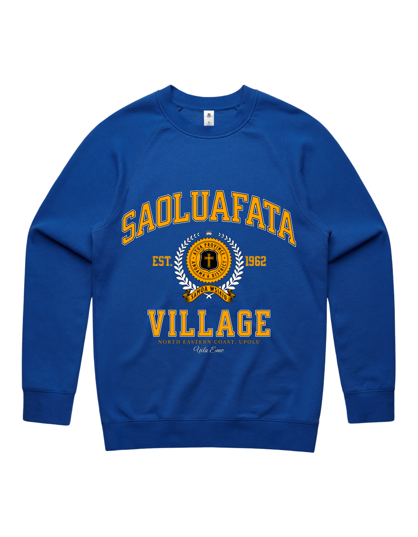 Saoluafata Varsity Crewneck 5100 - AS Colour - Gold Print