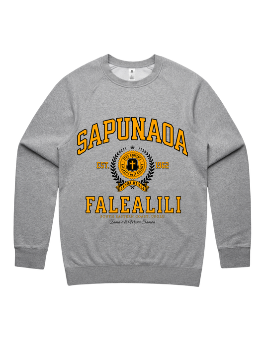 Sapunaoa Varsity Crewneck 5100 - AS Colour - Gold Print