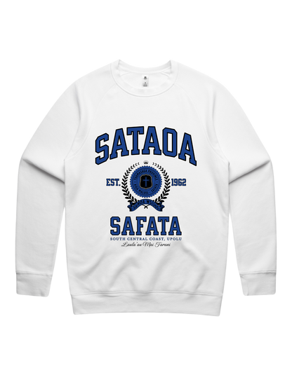 Sataoa Varsity Crewneck 5100 - AS Colour - Mid Blue Print