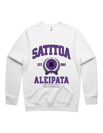 Satitoa Varsity Crewneck 5100 - AS Colour - Purple Print