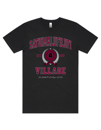 Satuimalufilufi Varsity Tee 5050 - AS Colour - Wine Print