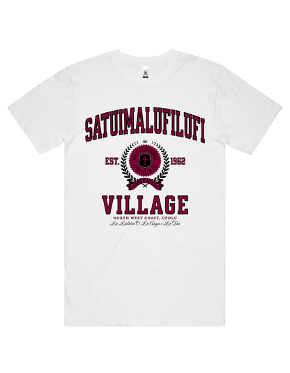 Satuimalufilufi Varsity Tee 5050 - AS Colour - Wine Print