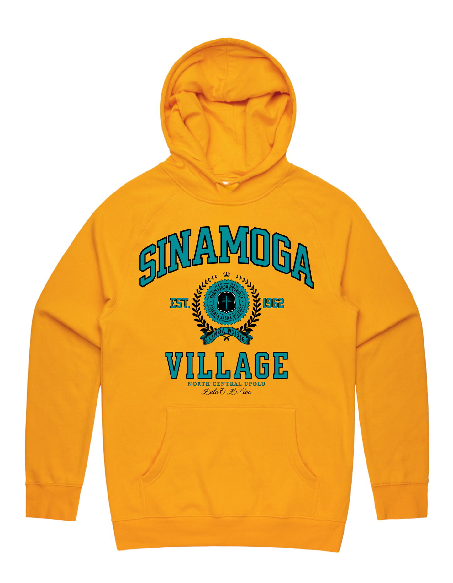 Sinamoga Varsity Supply Hood 5101 - AS Colour - Aqua Print