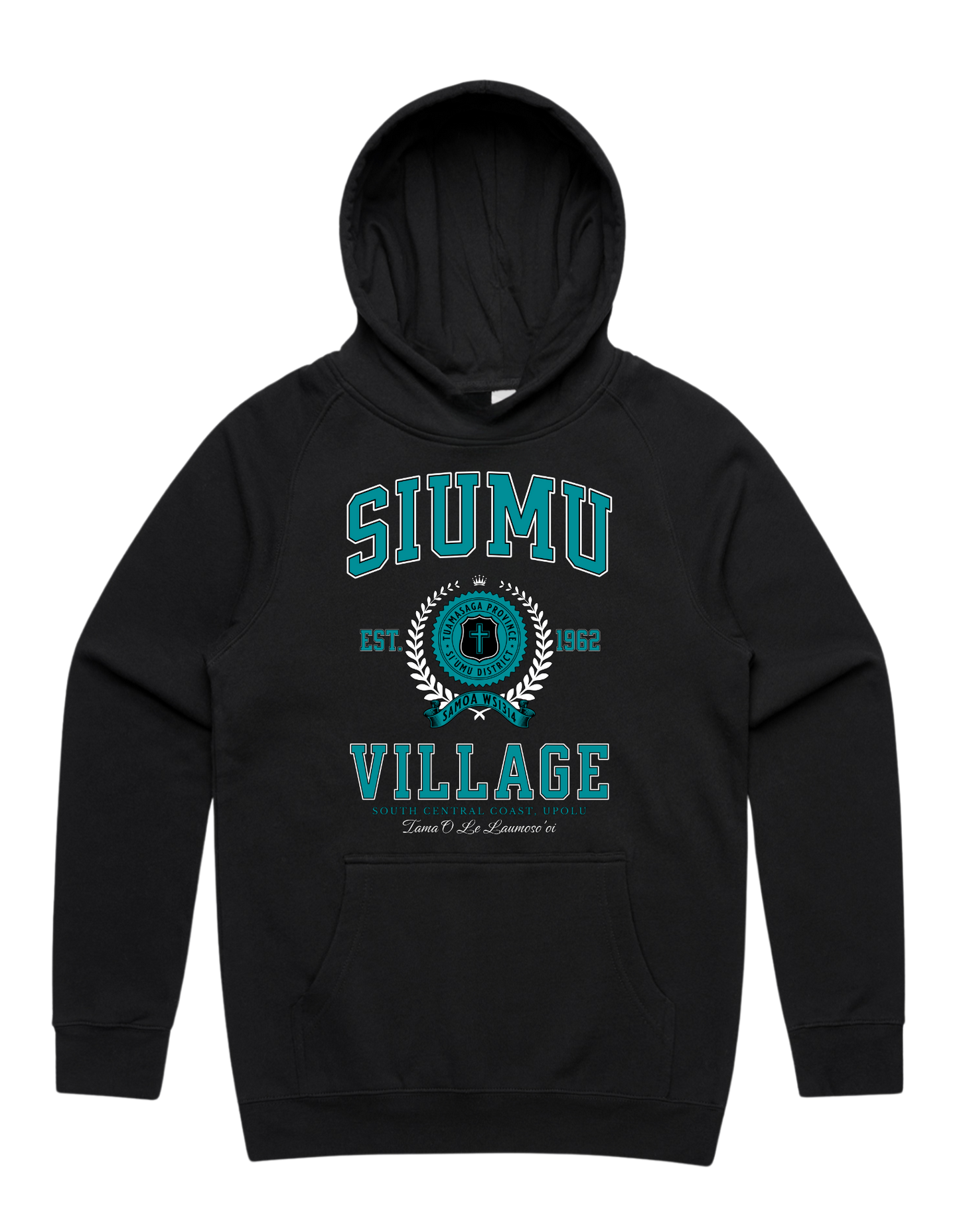 Siumu Varsity Supply Hood 5101 - AS Colour - Aqua Print