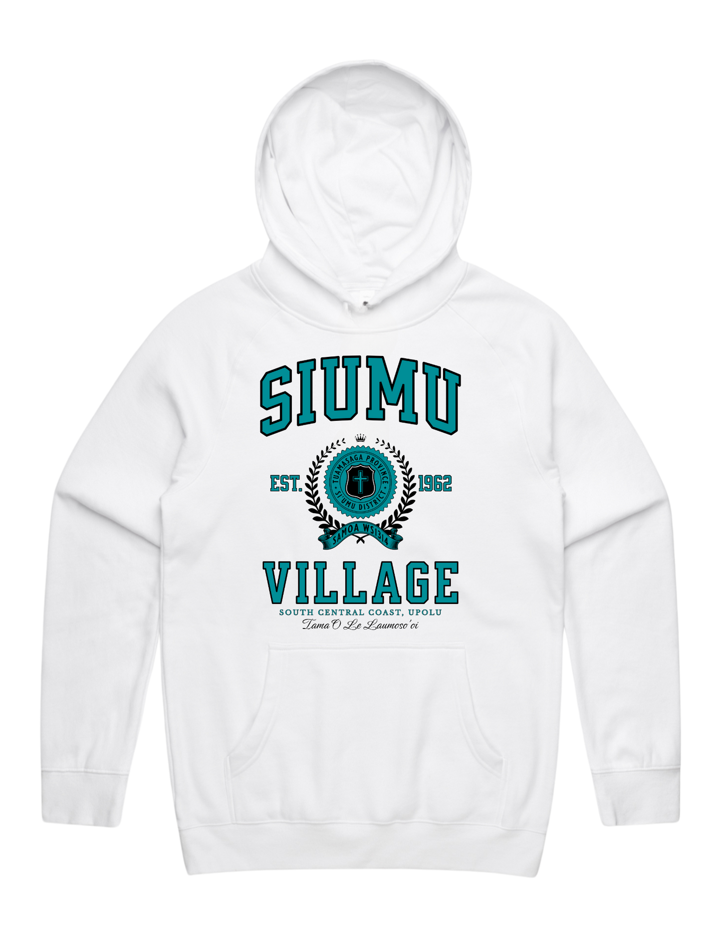 Siumu Varsity Supply Hood 5101 - AS Colour - Aqua Print