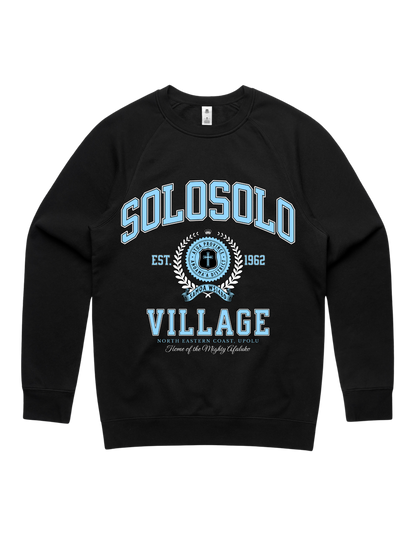 Solosolo Varsity Crewneck 5100 - AS Colour - Sky Blue Print