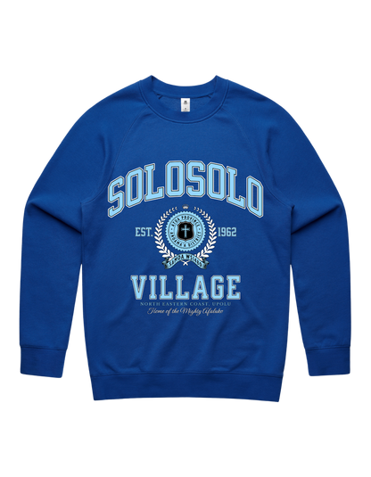 Solosolo Varsity Crewneck 5100 - AS Colour - Sky Blue Print