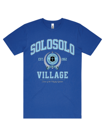 Solosolo Varsity Tee 5050 - AS Colour - Sky Blue Print