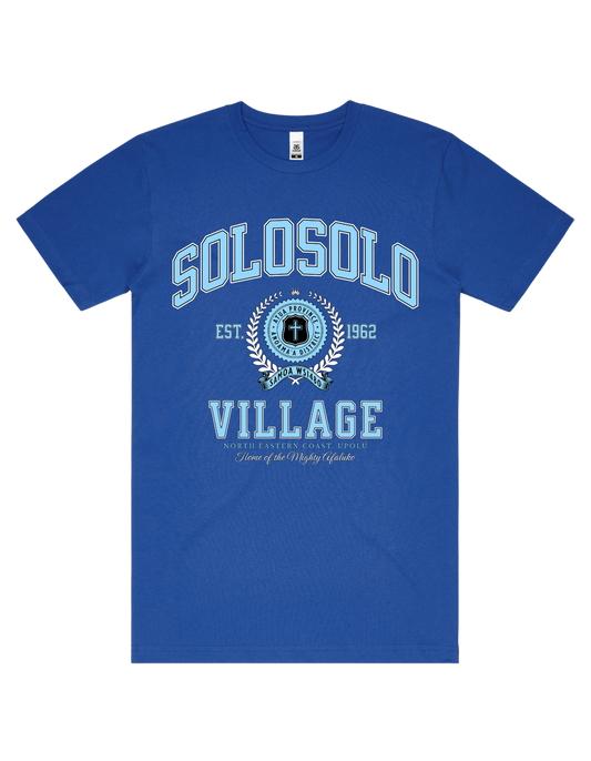 Solosolo Varsity Tee 5050 - AS Colour - Sky Blue Print