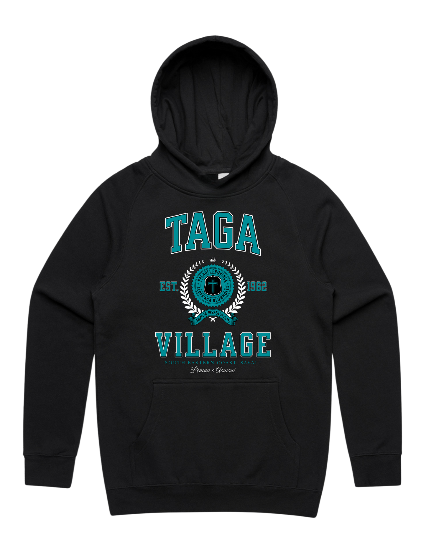 Taga Varsity Hood 5101 - AS Colour - Aqua Print