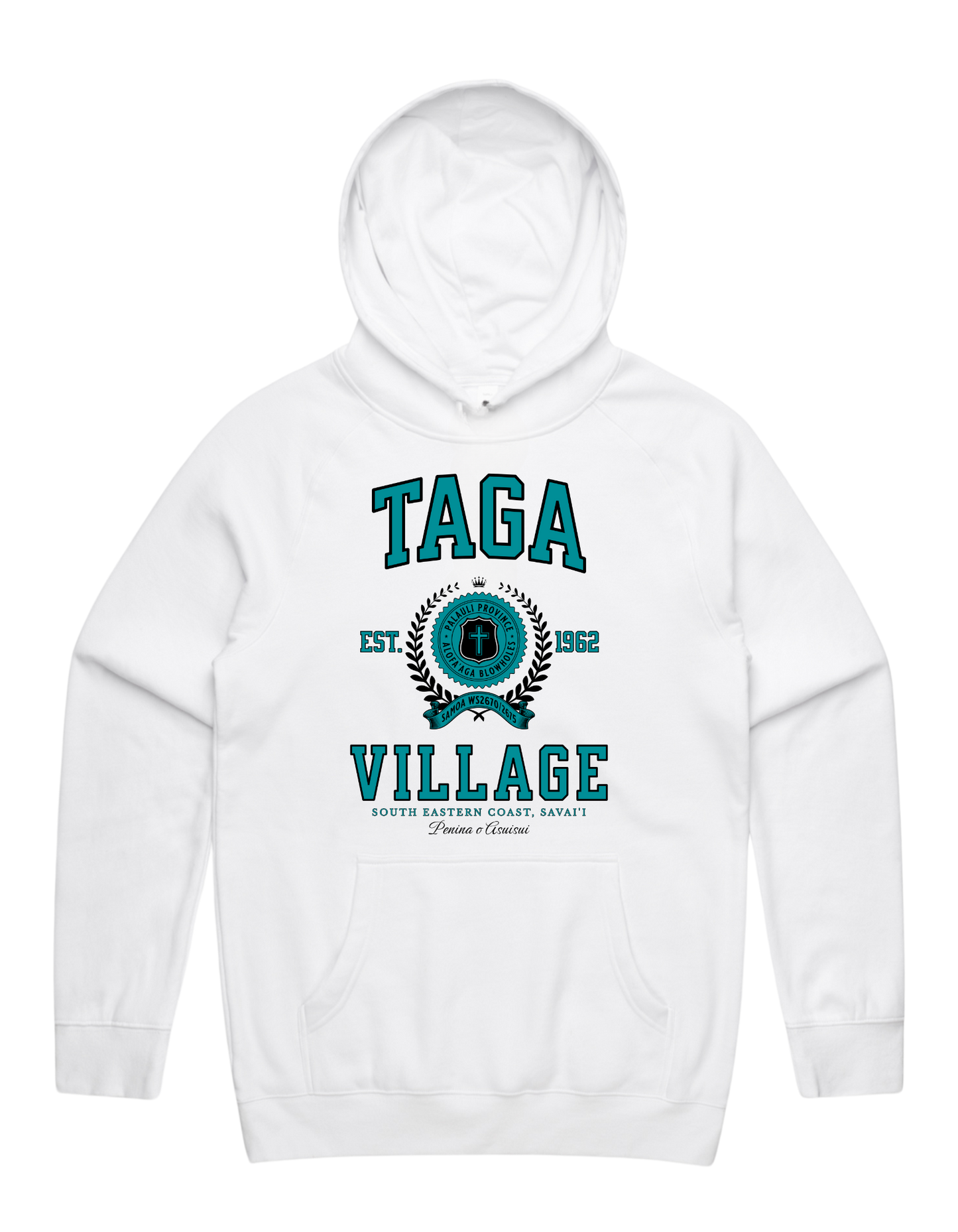 Taga Varsity Hood 5101 - AS Colour - Aqua Print