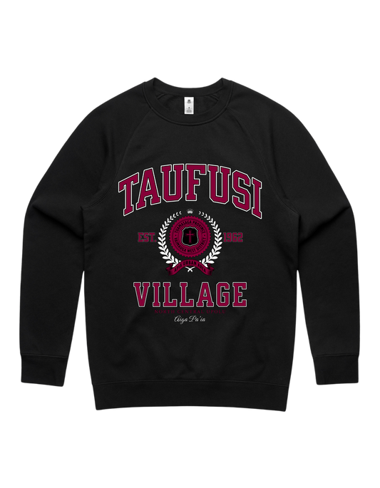 Taufusi Varsity Crewneck 5100 - AS Colour - Wine Print