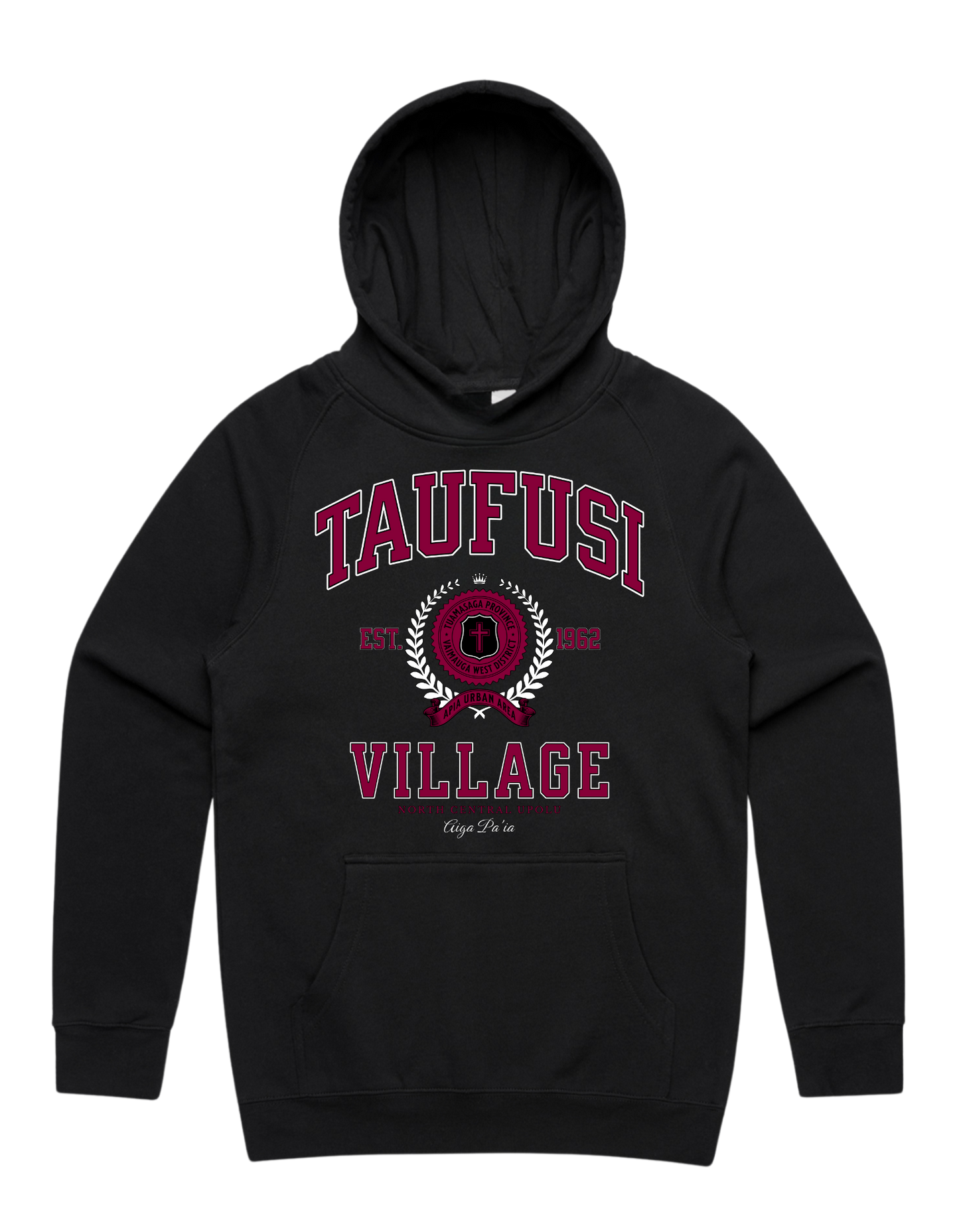 Taufusi Varsity Hood 5101 - AS Colour - Wine Print