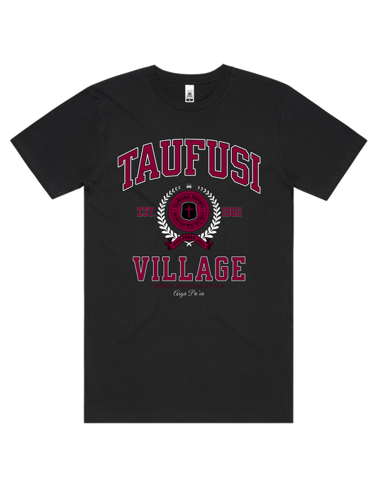 Taufusi Varsity Tee 5050 - AS Colour - Wine Print